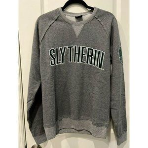 NEW Wizarding World Harry Potter Slytherin Sweatshirt Patch Universal Gray Small